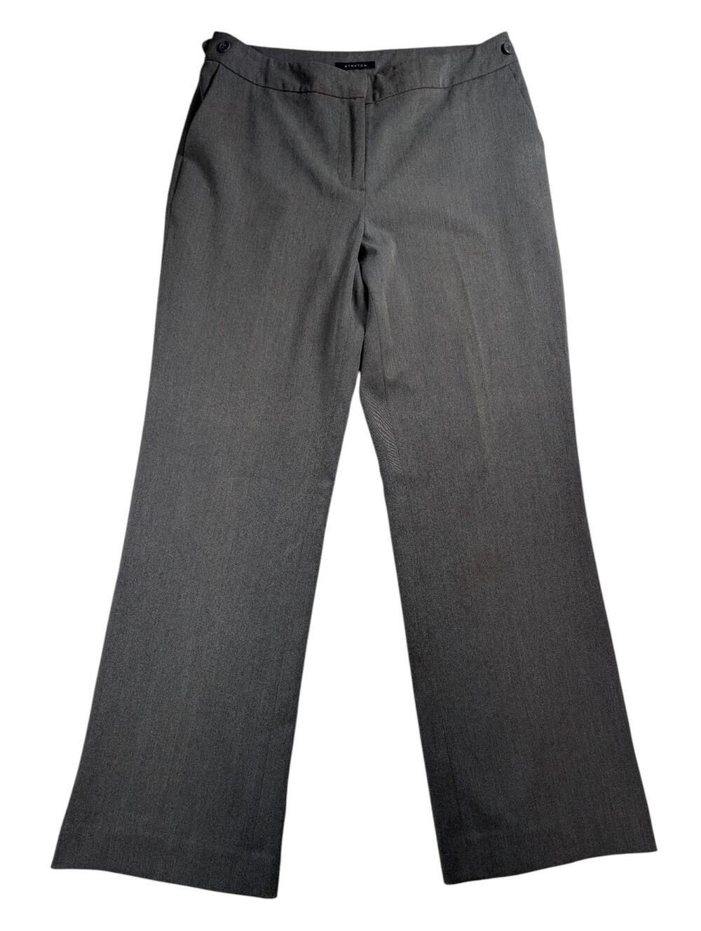 Anne Klein Officecore Gray Business Dress Pants Stretch Womens 8P